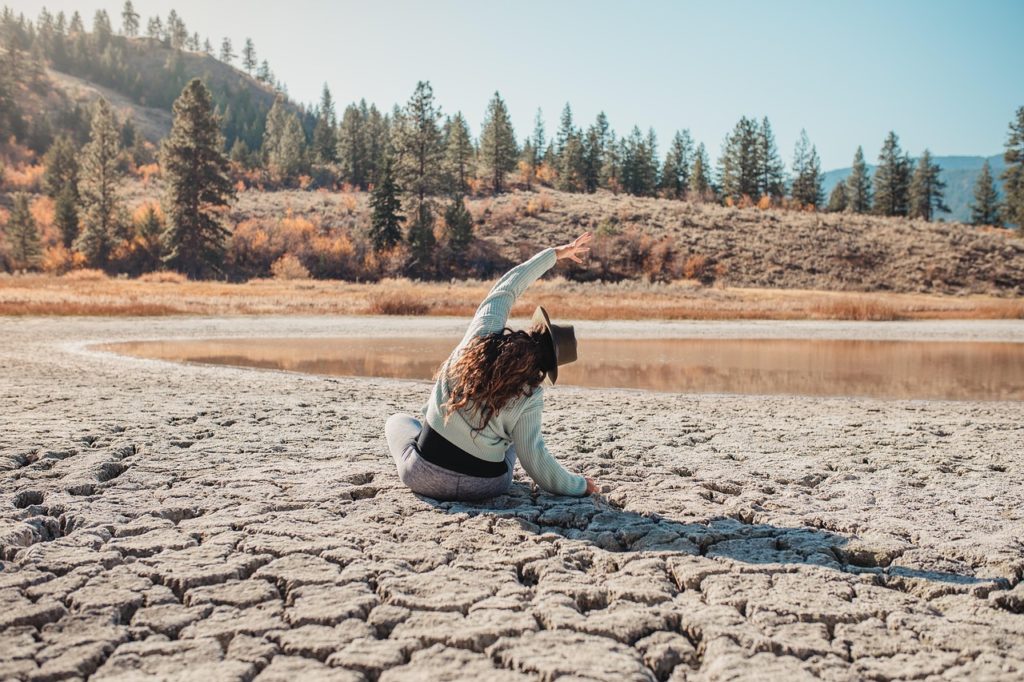 yoga, mindfulness, silence, mountain, nature, calisthenics, girl, hat, woman, golden, sunset, sunset yoga-7890729.jpg